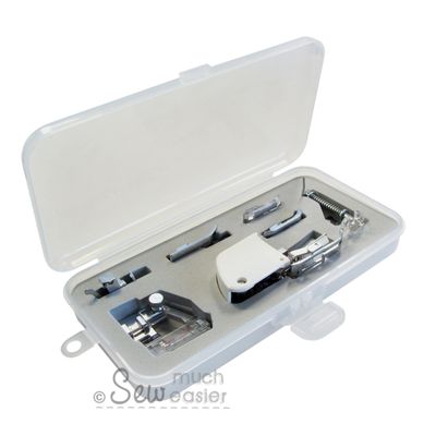 Patchwork Quilter's Sewing Machine Presser Foot Set (Universal for Low Shank 7mm machines)