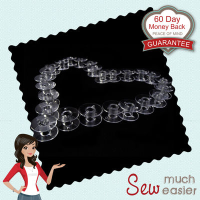 Pack of 25 Empty Plastic Bobbins