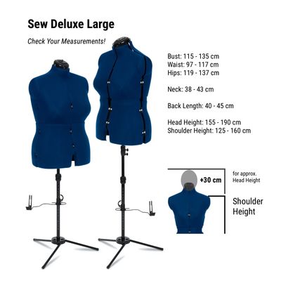 Adjustoform Sew Deluxe Leg Form Trousers Mannequin Size C (Large)