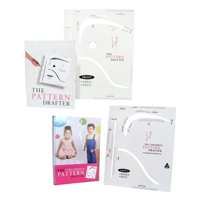 The Pattern Drafter Package - Easy Pattern Making System for Everyone (Ladies, Men & Kids) + Carry Bag