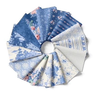 Tilda Fabric - Something Blue Fat Quarter 1/4 Bundle