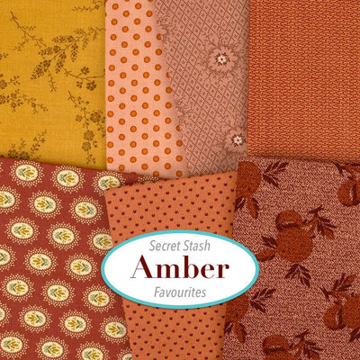 Amber Secret Stash Favourites Charm Pack - by Laundry Basket Quilts for Andover Fabrics