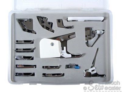 Janome DC2150 Beginner Sewing Machine + 15-Piece Presser Feet Set