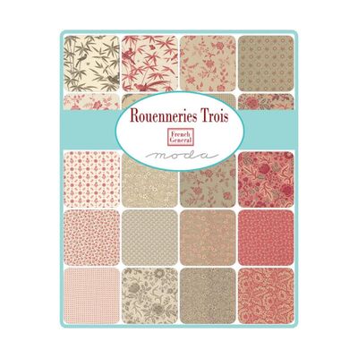 Moda Rouenneries Trois by French General - Jelly Roll