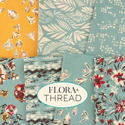 Moda Fabric Flora + Thread by Fancy That  - Charm Pack