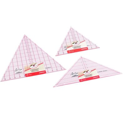 Sew Easy Patchwork Quilting Ruler Set - Triangles for Rotary Cutting