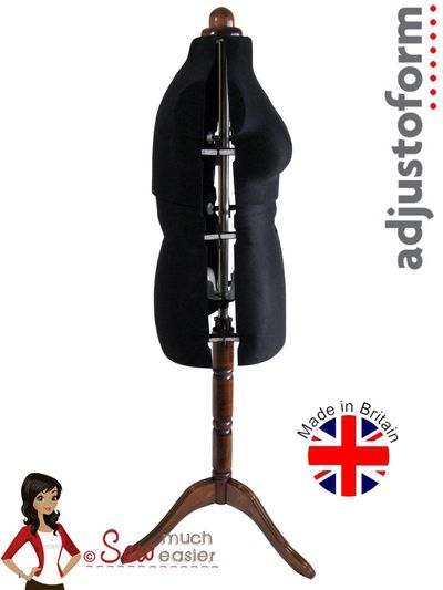 Adjustoform Lady Valet Mannequin Medium Size 14 - 20 in Black