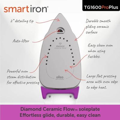 Oliso Smart Iron (TG1600 ProPlus for Australia and NZ) Orchid Purple