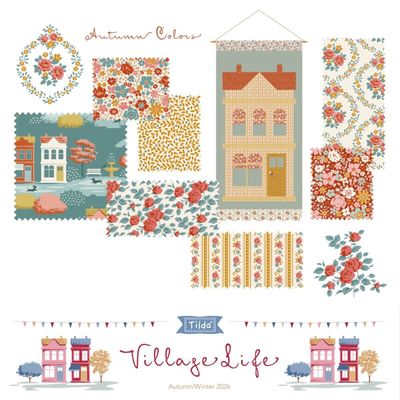 Tilda Fabric - Village Life 5 inch Charm Pack