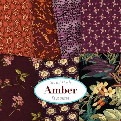 Amber Secret Stash Favourites Charm Pack - by Laundry Basket Quilts for Andover Fabrics