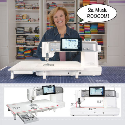 Janome CM8P Continental M8 Professional Quilting Sewing Machine - 9mm with Stitch Regulator & AcuFeed