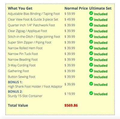 Janome Skyline S6 AE Sewing Machine + The 9mm Ultimate Feet Set for Better Value