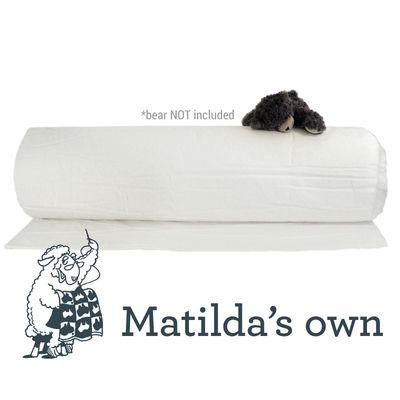 Matilda's Own Ultra Soft Wool Poly Batting (240cm Width) - Whole Roll 15m
