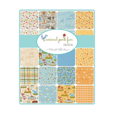 Moda Animal Park Fun by Stacy Iest Hsu - Charm Pack 