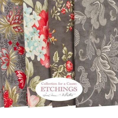 Moda Etchings by 3 Sisters - Jelly Roll (Collection for a Cause)