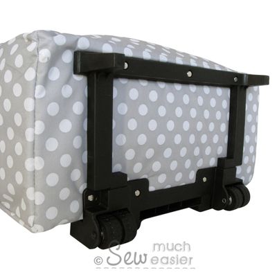 Polka Dot Sewing Machine Trolley Bag - Grey