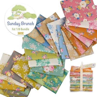 Tilda Fabric - Sunday Brunch Fat Eighth 1/8 Bundle
