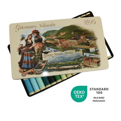 Gutermann Sew-All Polyester Sewing Thread in Nostalgic Box - 48 Reels