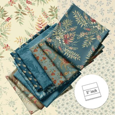 Blue Willow Secret Stash Favourites Charm Pack - by Laundry Basket Quilts for Andover Fabrics