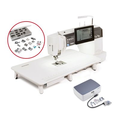 Janome Continental M8 Professional with Stitch Regulator & AcuFeed + The 9mm Ultimate Feet Set