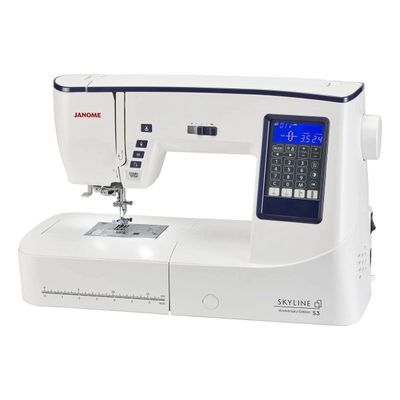 Janome Skyline S3 AE Sewing Machine - Best Value Large Space for Quilting