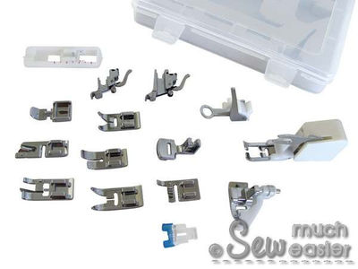 Standard Sewing Machine Presser Foot Set (Universal for Low Shank 7mm & 5mm machines)
