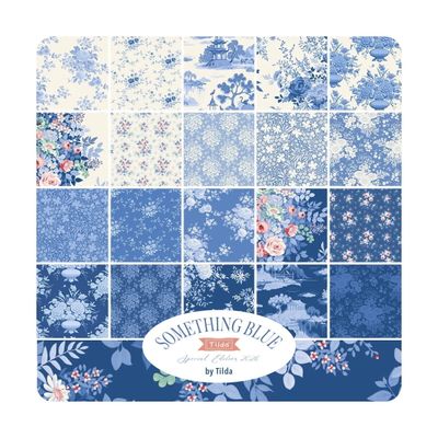 Tilda Fabric - Something Blue Fat Quarter 1/4 Bundle