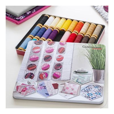 Gutermann 100% Mercerised Cotton Sewing Thread Box - 30 Reels