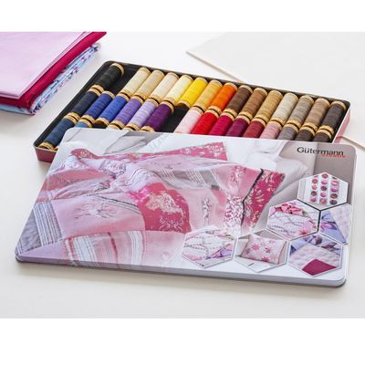 Gutermann 100% Mercerised Cotton Sewing Thread Box - 48 Reels