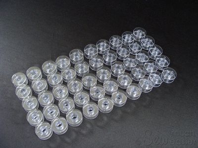 Pack of 50 Empty Plastic Bobbins