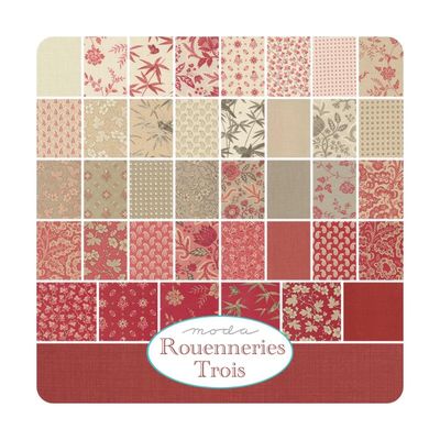 Moda Rouenneries Trois by French General - Layer Cake