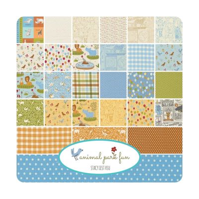 Moda Animal Park Fun by Stacy Iest Hsu - Charm Pack 