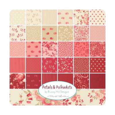 Moda Petals & Polka Dots by Bunny Hill Designs - Charm Pack