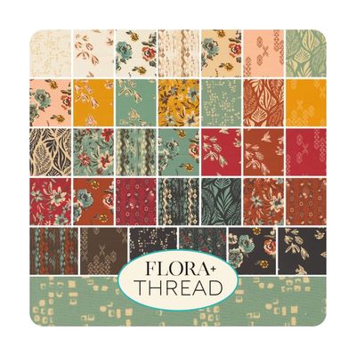 Moda Fabric Flora + Thread by Fancy That  - Charm Pack