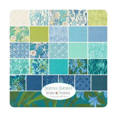 Moda Patchwork Fabric - Serena Shores By Robin Pickens Jelly Roll | Sew ...