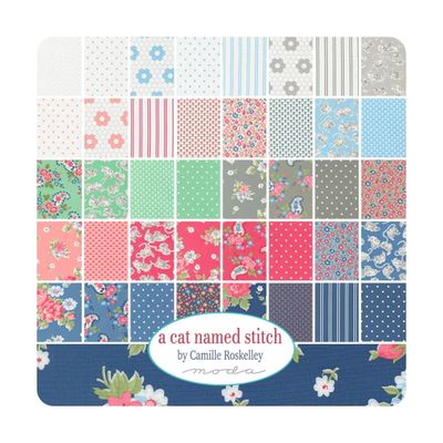 Moda a Cat Named Stitch by Camille Roskelley - Charm Pack