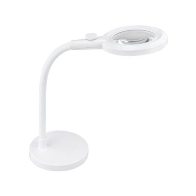 Triumph LED Magnifier Desk Lamp - 90mm Distortion-Free Optical Glass Lens