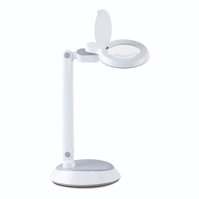 Ott-Lite Space-Saving LED Desk Lamp with Magnifier