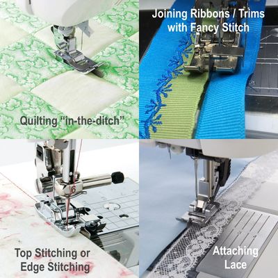 Edge Joining / Ditch Quilting Foot (Universal for 7mm & 5mm machines)