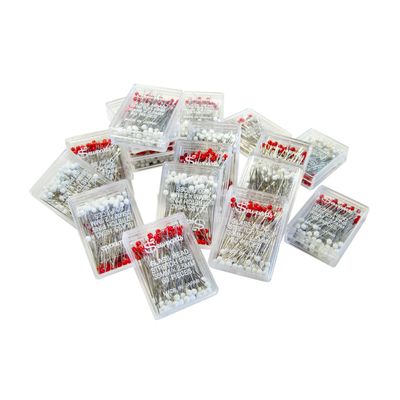 Glass Head Ball-Point Stretch Pins (also for Silk & Lace) 35mm x 20 boxes