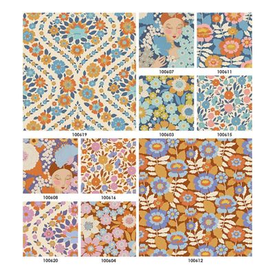 Tilda Fabric - Wallflower Fat Eighth 1/8 Bundle