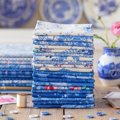 Tilda Fabric - Something Blue Fat Eighth 1/8 Bundle