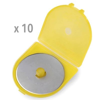 Olfa Japan Rotary Cutter Spare Blade (Tungsten Steel) 45mm - 10 Pack