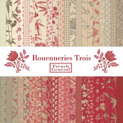 Moda Rouenneries Trois by French General - Layer Cake