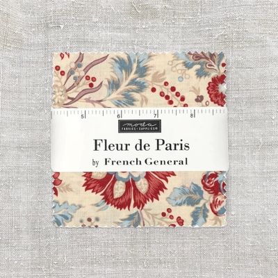 Moda Fabric Fleur de Paris by French General - Charm Pack