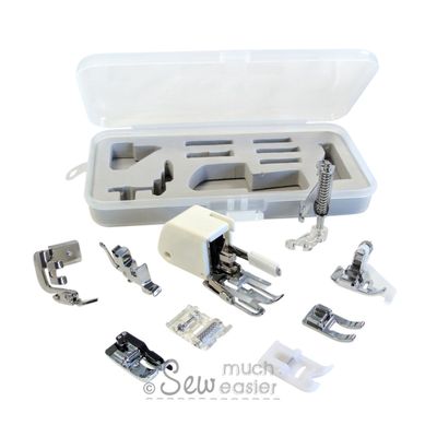 Denim & Dressmaking Sewing Machine Presser Foot Set (Universal for Low Shank 7mm & 5mm machines)