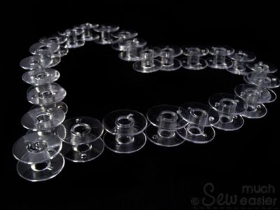 Pack of 25 Empty Plastic Bobbins