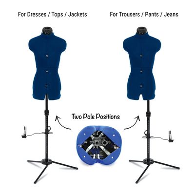 Adjustoform Sew Deluxe Leg Form Trousers Mannequin Petite Size (Extra Small)