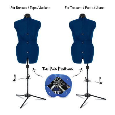 Adjustoform Sew Deluxe Leg Form Trousers Mannequin Size B (Medium)