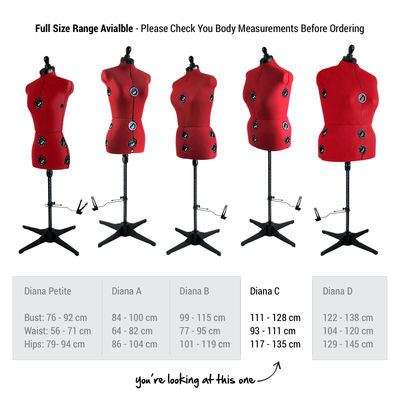 Adjustoform Diana Mannequin Large Size C (20 - 24)
